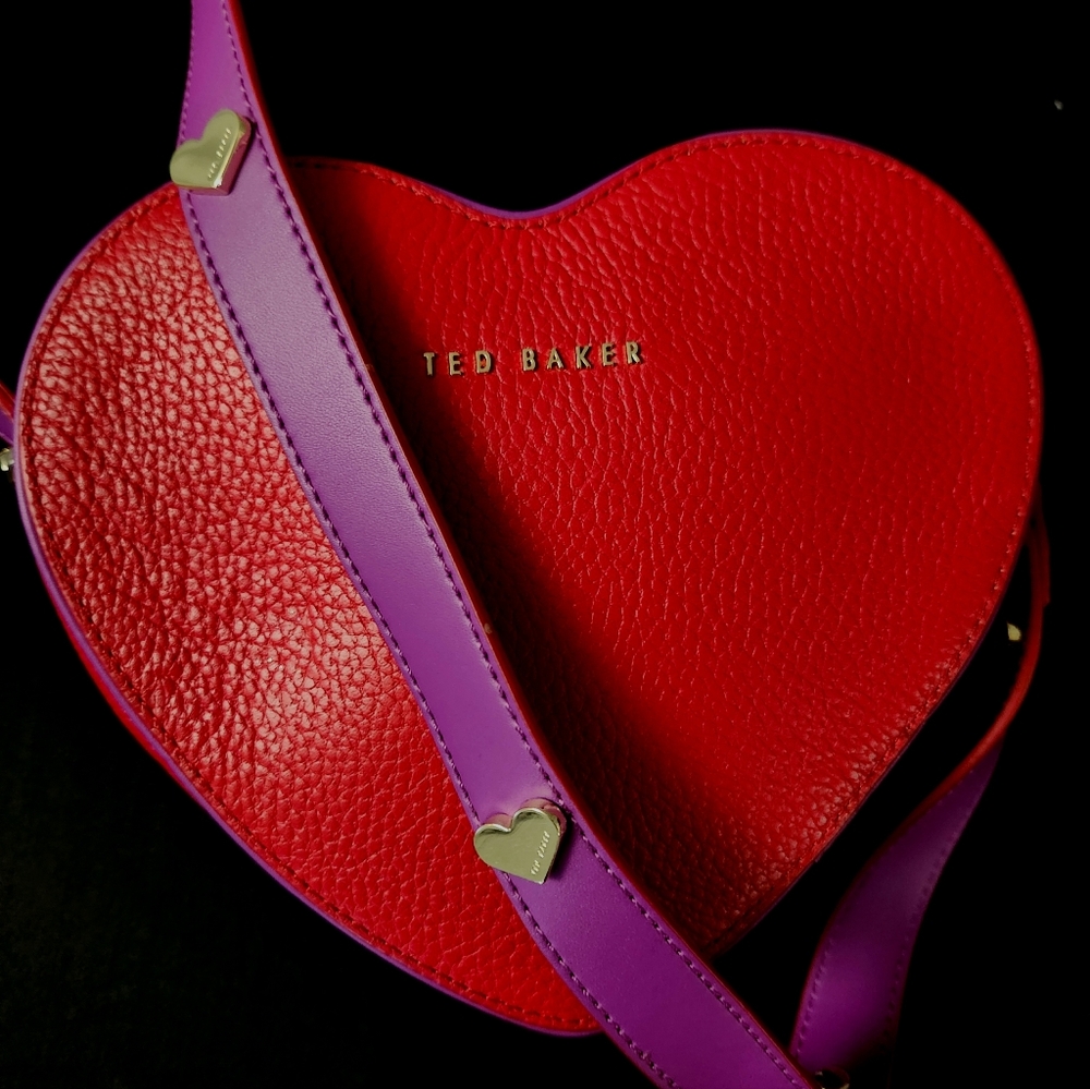 SALE Ted Baker Red Heart-Shaped Crossbody Bag